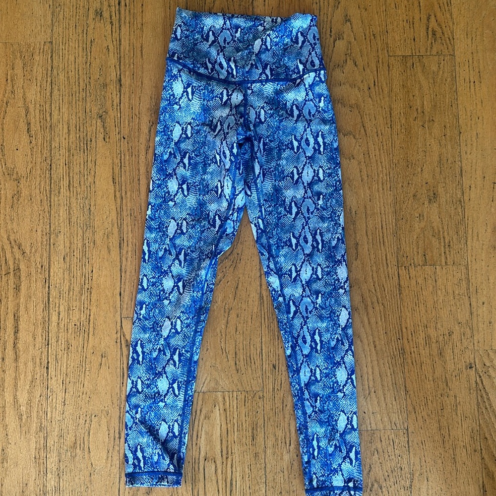 Nike Blue Snake Print Leggings